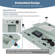 Load image into Gallery viewer, SOCOME Industrial Floor Scales, Professional Pallet Scale with Digital Display Indicator, Cyan