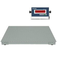 Load image into Gallery viewer, SOCOME 48"x48" Industrial Floor Scale with Digital Display Indicator 10000 lb x 1 lb, Grey Green
