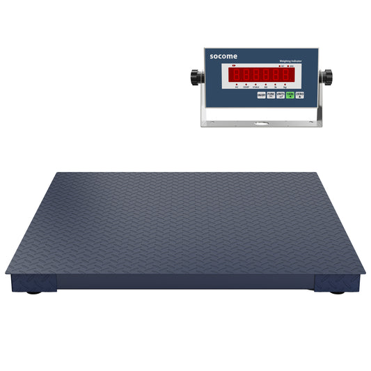 48"×48" Industrial Floor Scale — 10,000 lb Digital Pallet Scale-Navy