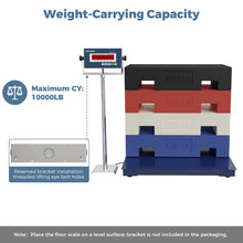 Load image into Gallery viewer, SOCOME 48"x48" Industrial Floor Scale, Accurate Pallet Scale with Digital Indicator, 10000 lb x 1 lb, Navy
