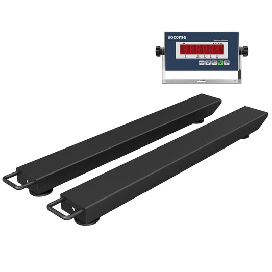 Portable Weigh Beam Scale — 10,000 lb Industrial Floor Scale with Digital Indicator
