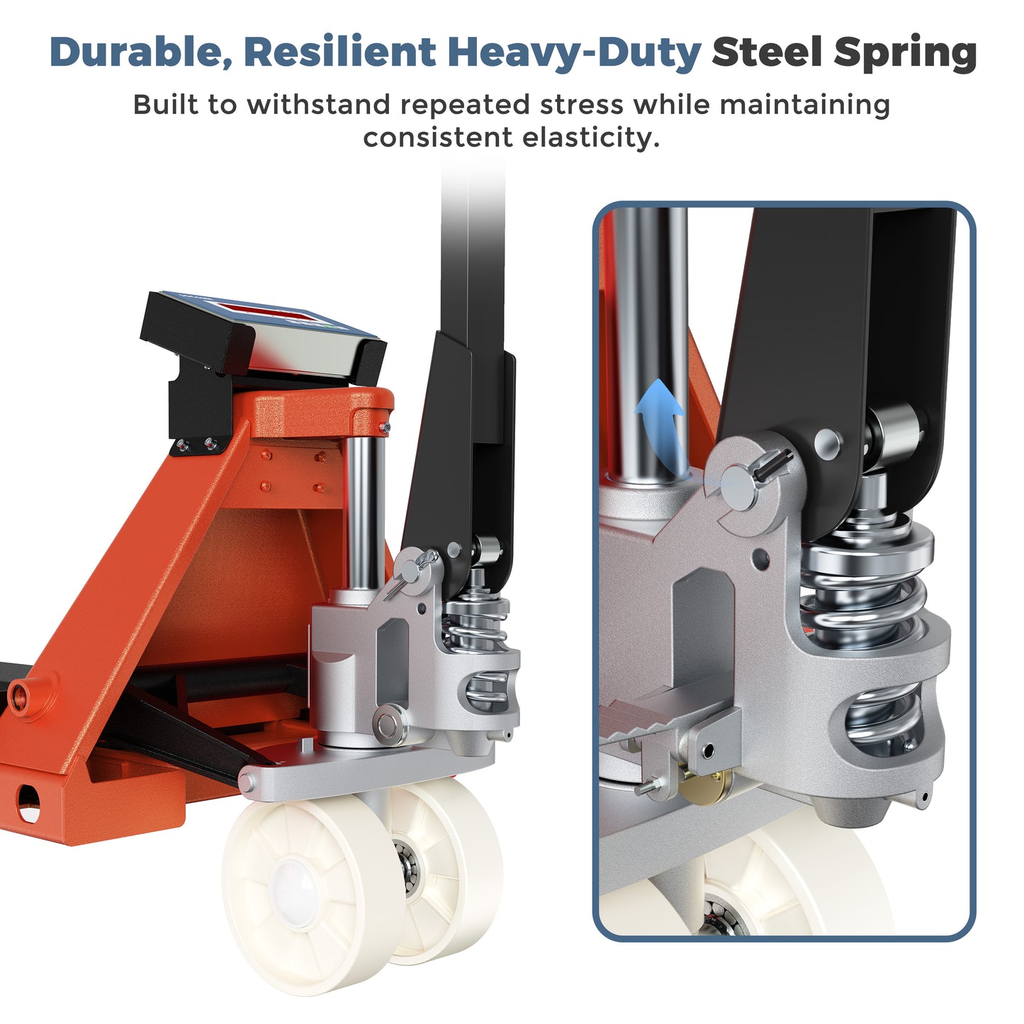 Electric Pallet Jack Scale — 4,400 lb with Built-in Digital Indicator